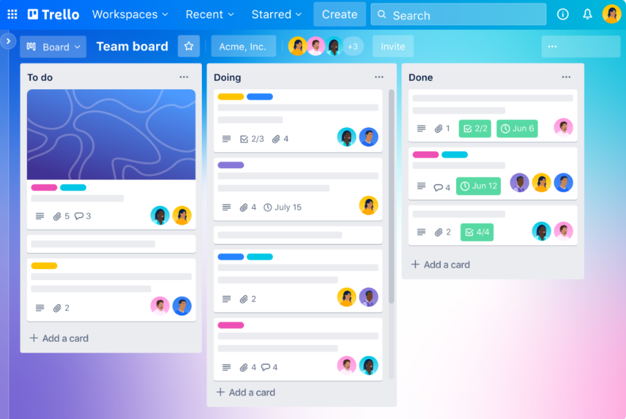 Trello or Asana to manage your content calendar